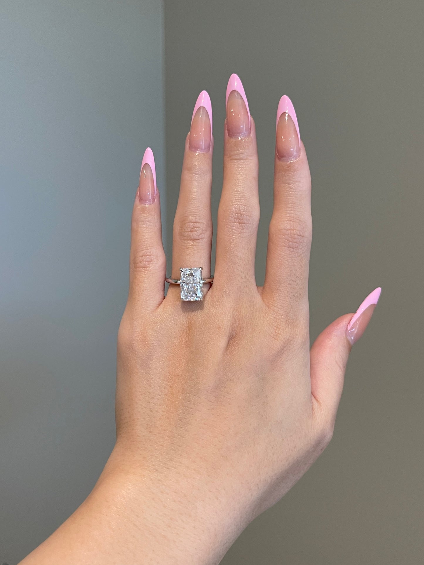 The Savannah Ring, 5 Carat, Radiant, Crushed Ice