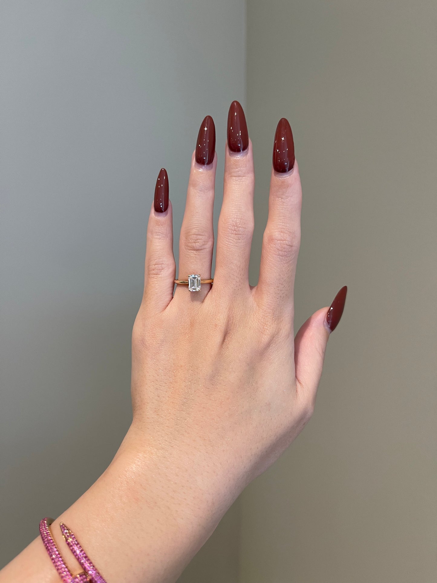 The Lydia Ring, 1 Carat, Emerald, Step Cut