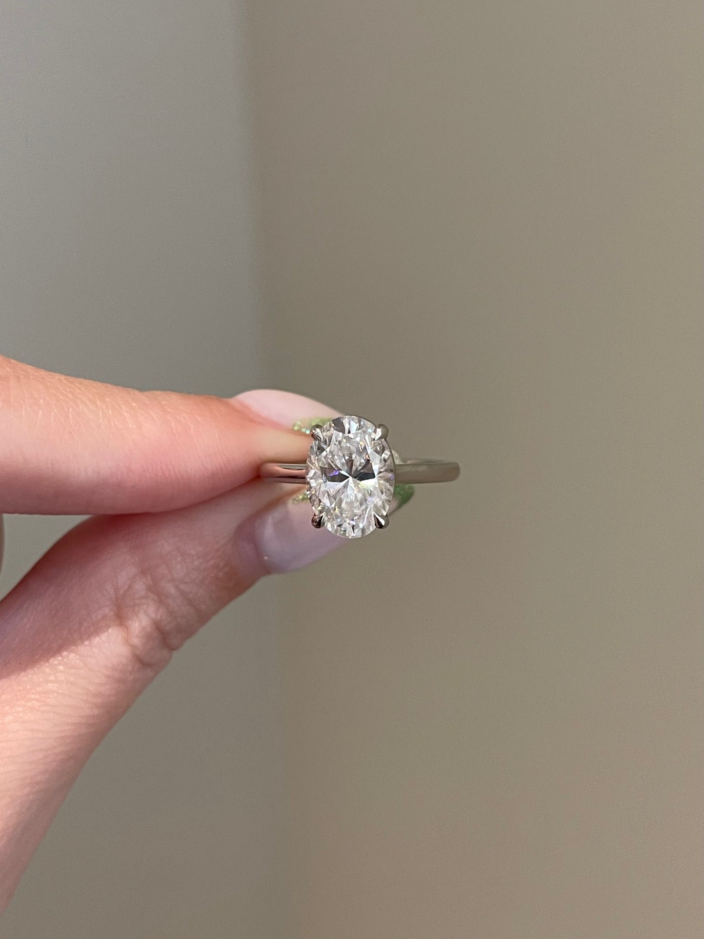 The Savannah Ring, 3.5 Carat, Oval, Brilliant