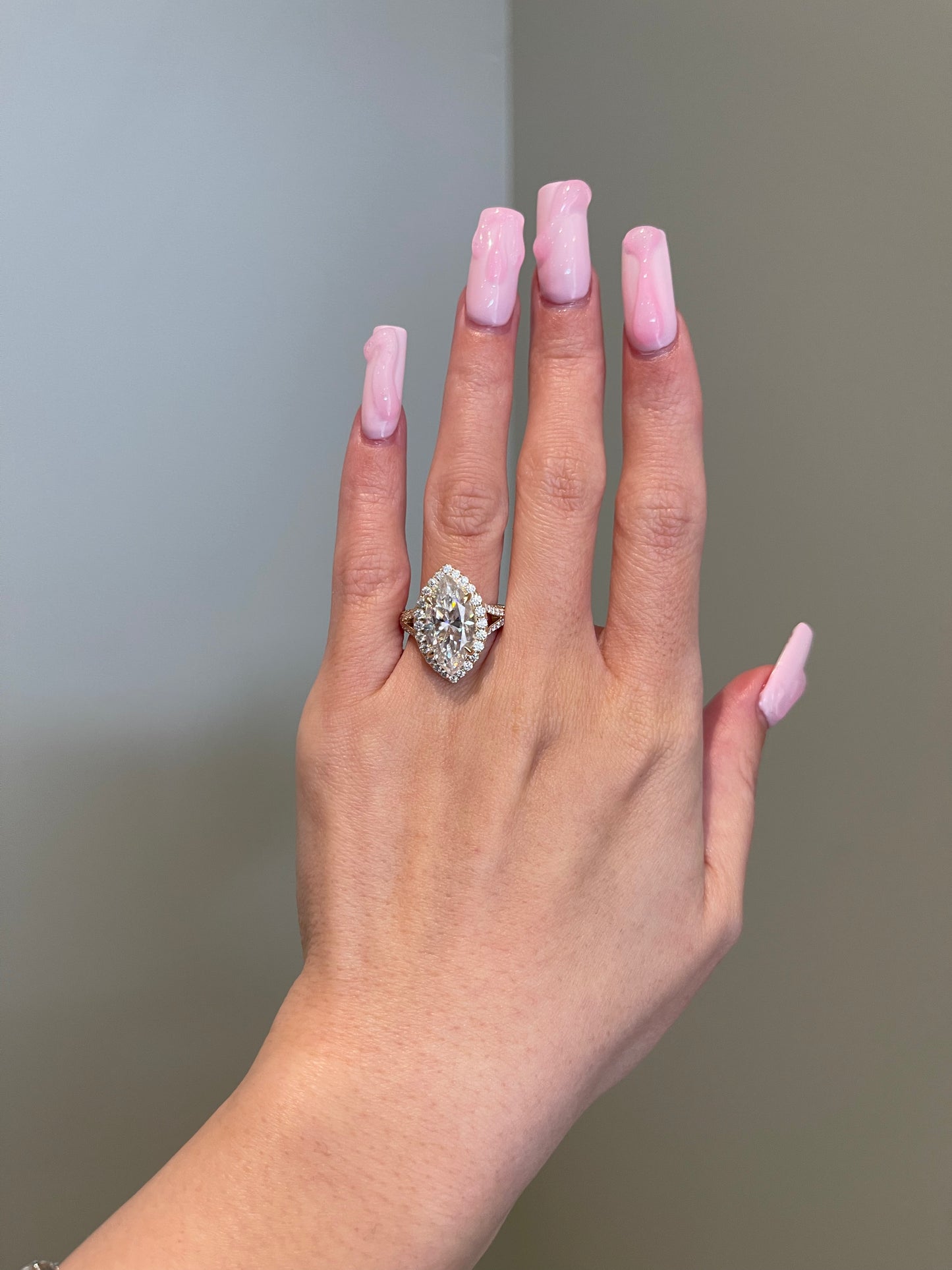 The SHY Signature Ring, 5 Carat, Marquise, Brilliant