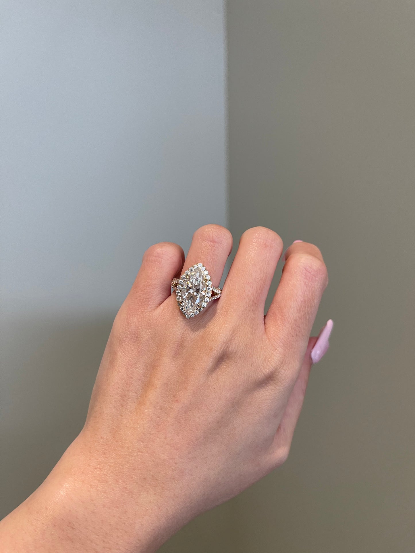 The SHY Signature Ring, 5 Carat, Marquise, Brilliant