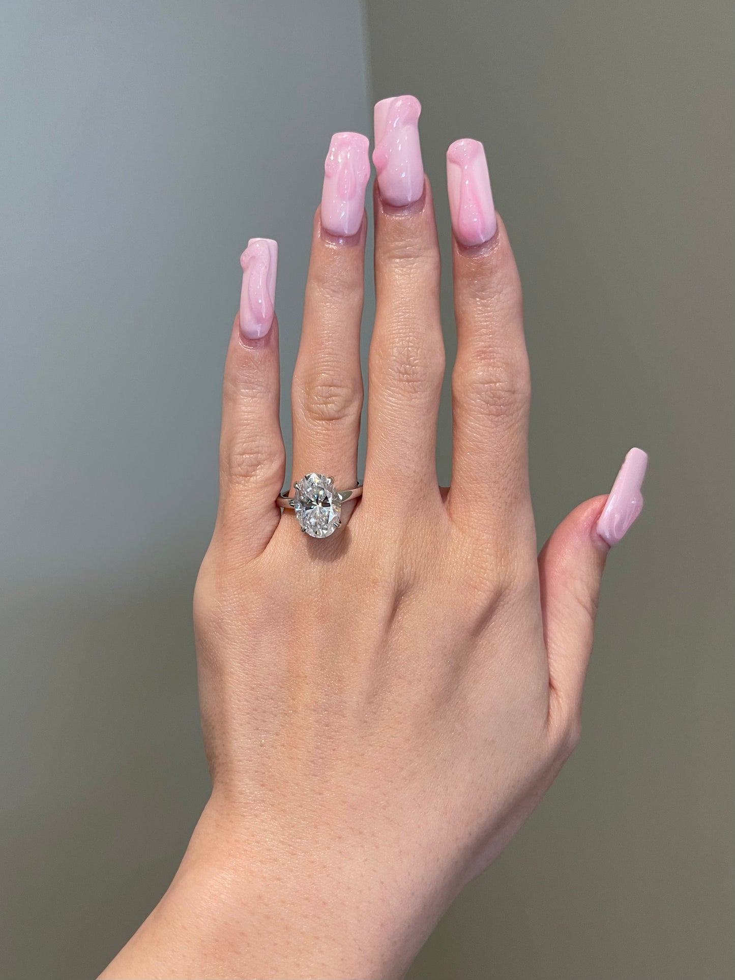 The Marley Ring, 5 Carat, Oval, Brilliant