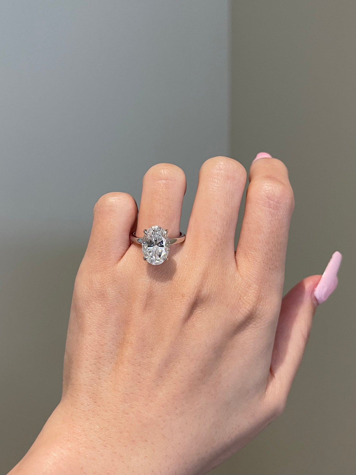 The Marley Ring, 5 Carat, Oval, Brilliant