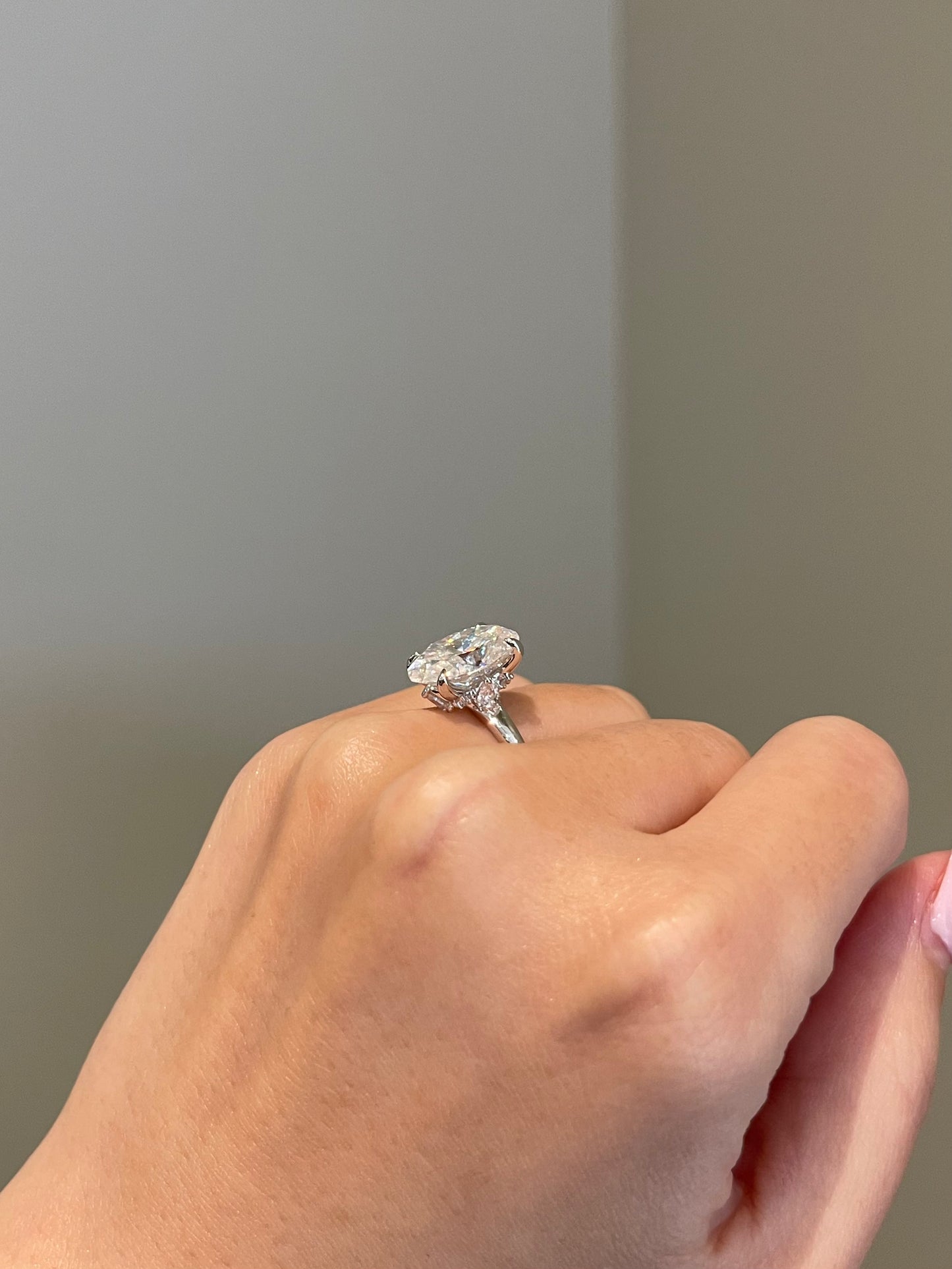 The Marley Ring, 5 Carat, Oval, Brilliant