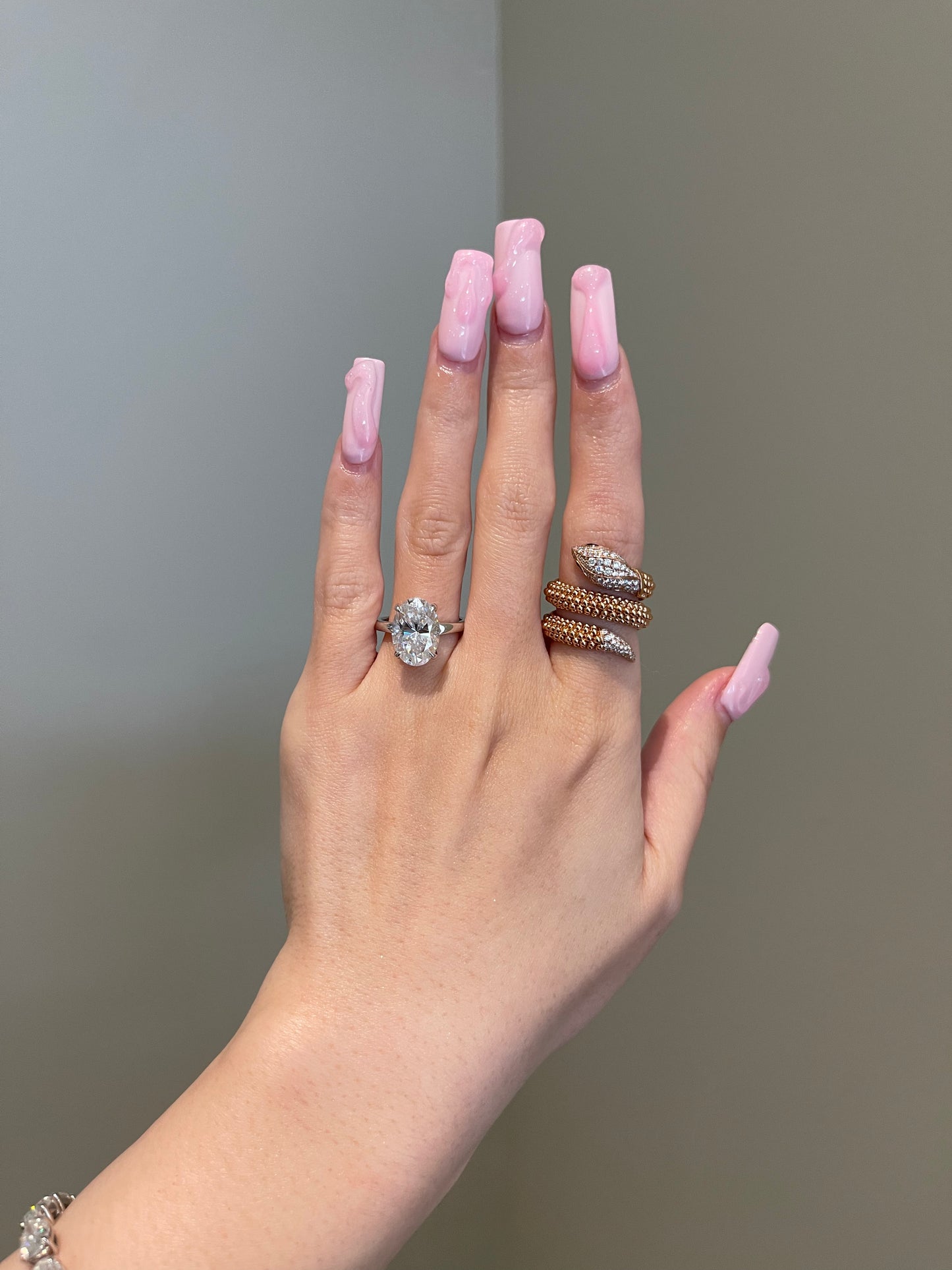 The Marley Ring, 5 Carat, Oval, Brilliant