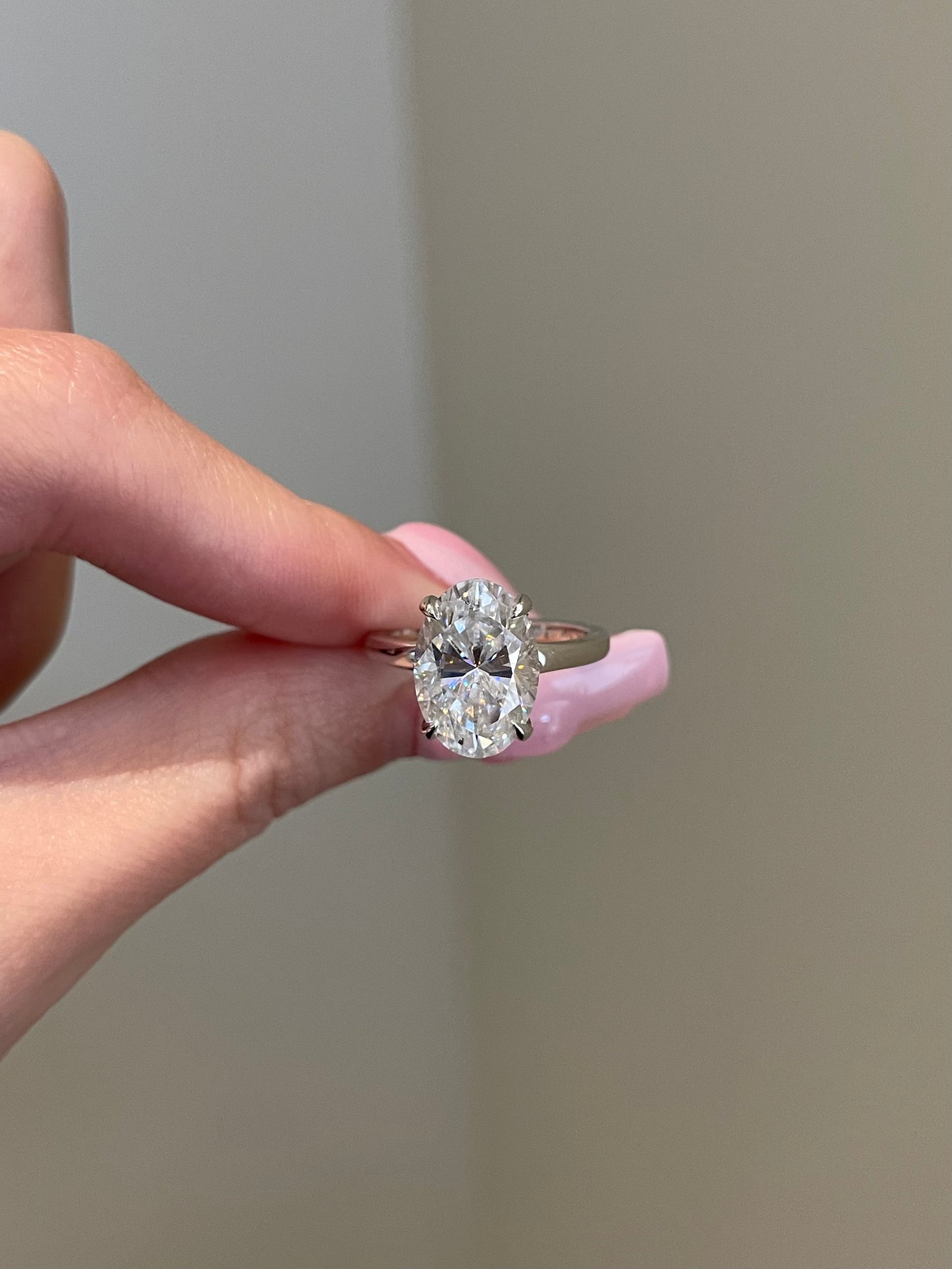 The Marley Ring, 5 Carat, Oval, Brilliant