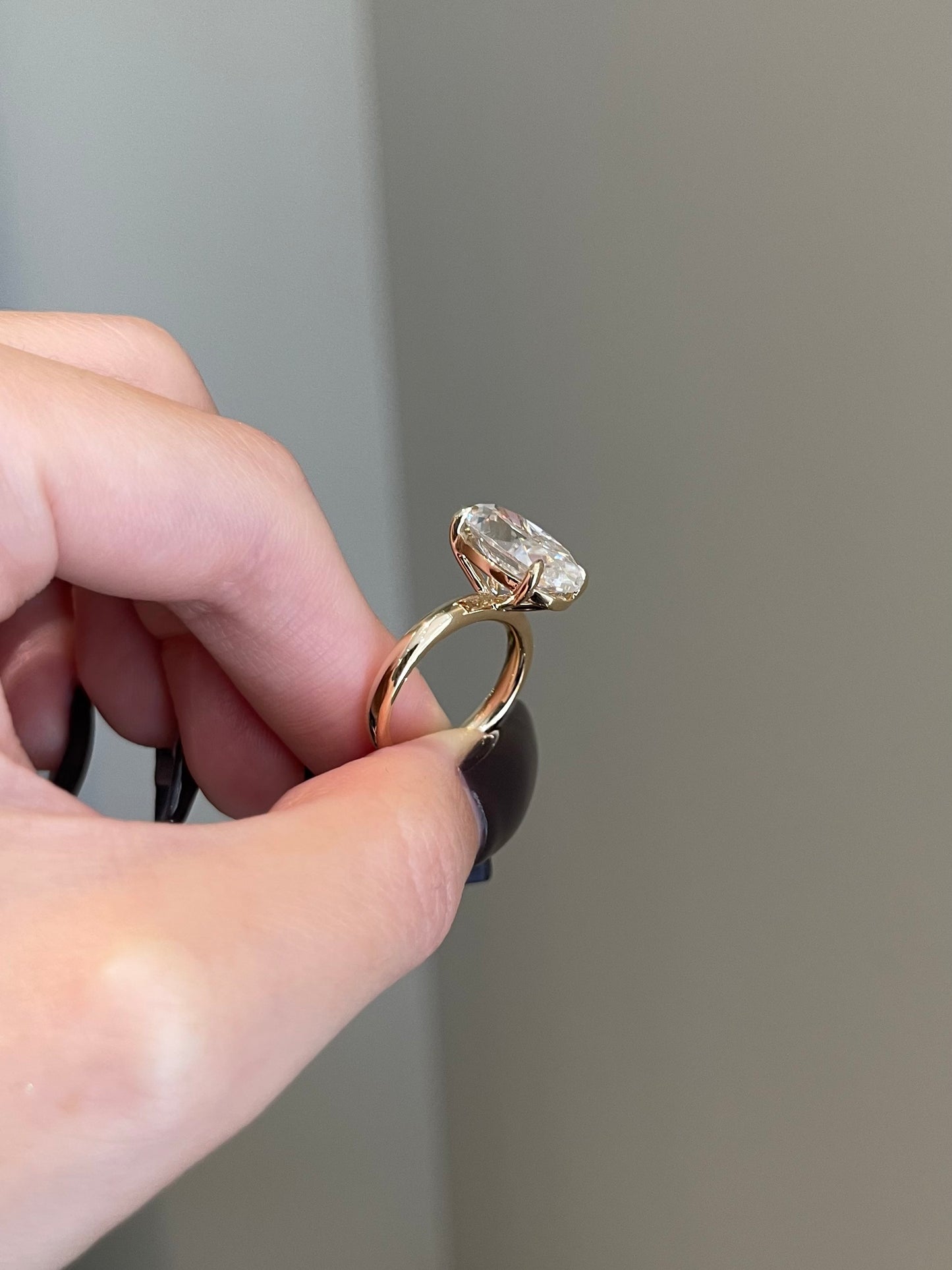 The Savannah Ring, 7 Carat, Oval, Crushed Ice Hybrid