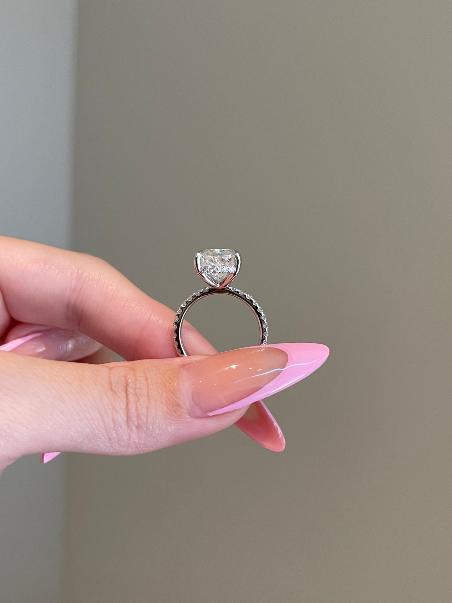 The Priscilla Ring, 5 Carat, Pear, Crushed Ice