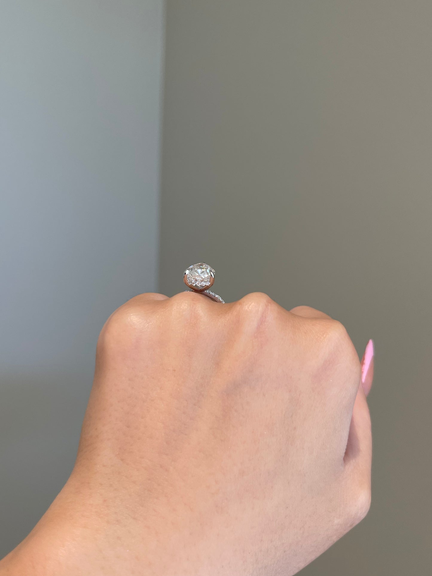 The Priscilla Ring, 5 Carat, Pear, Crushed Ice