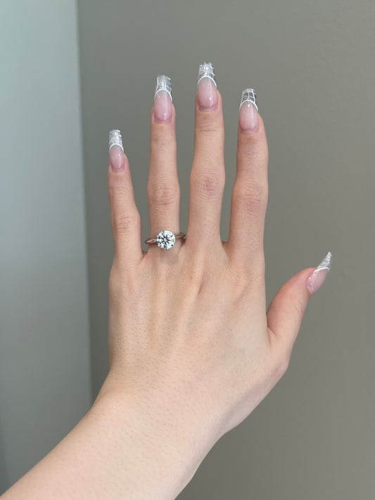 The Tiffany Ring, 2 Carat, Round, Brilliant