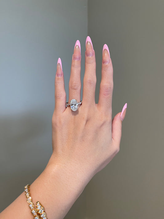 The Kayla Ring, 7 Carat, Oval, Brilliant