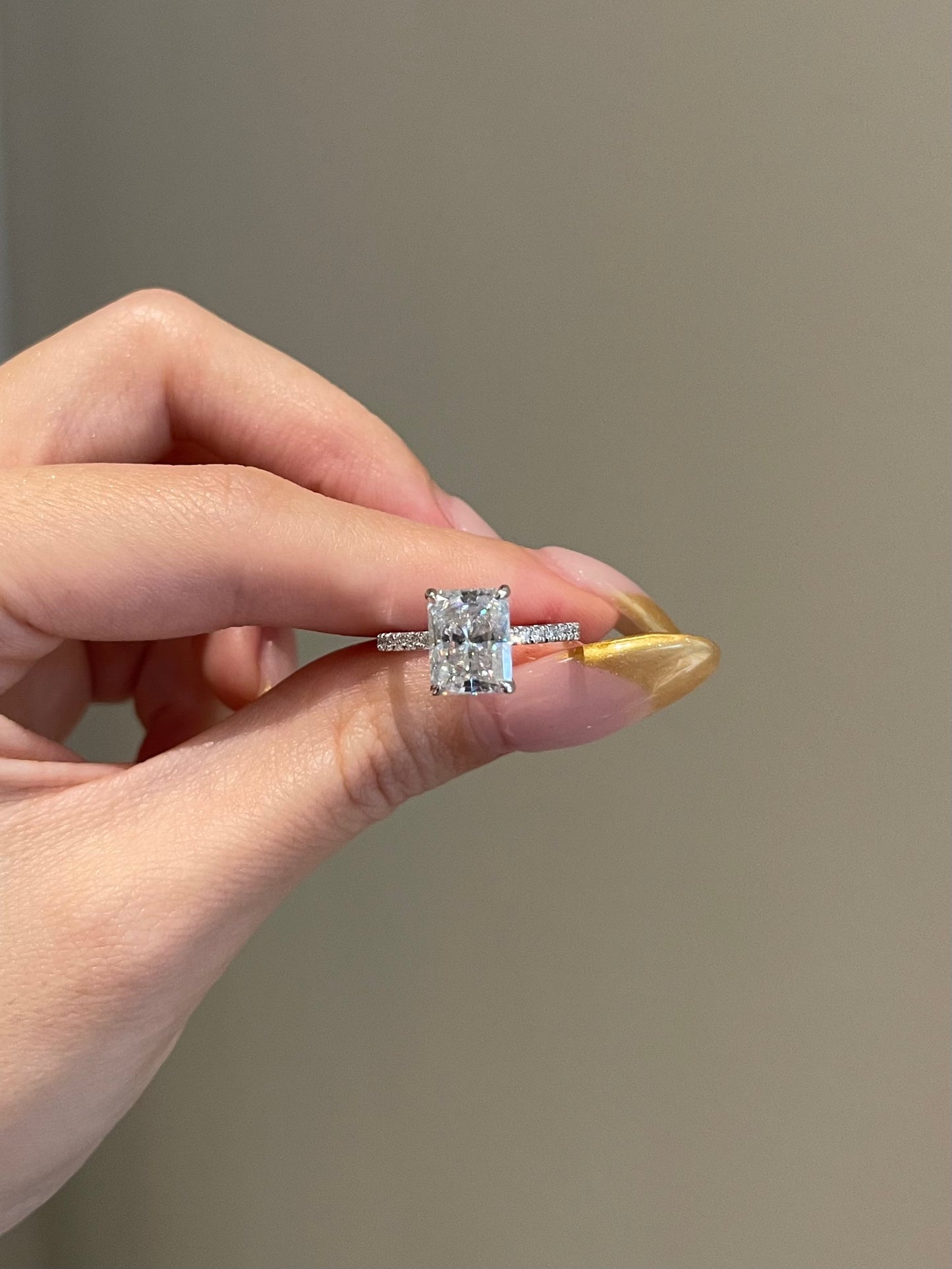 The Priscilla Ring, 3 Carat, Radiant, Brilliant