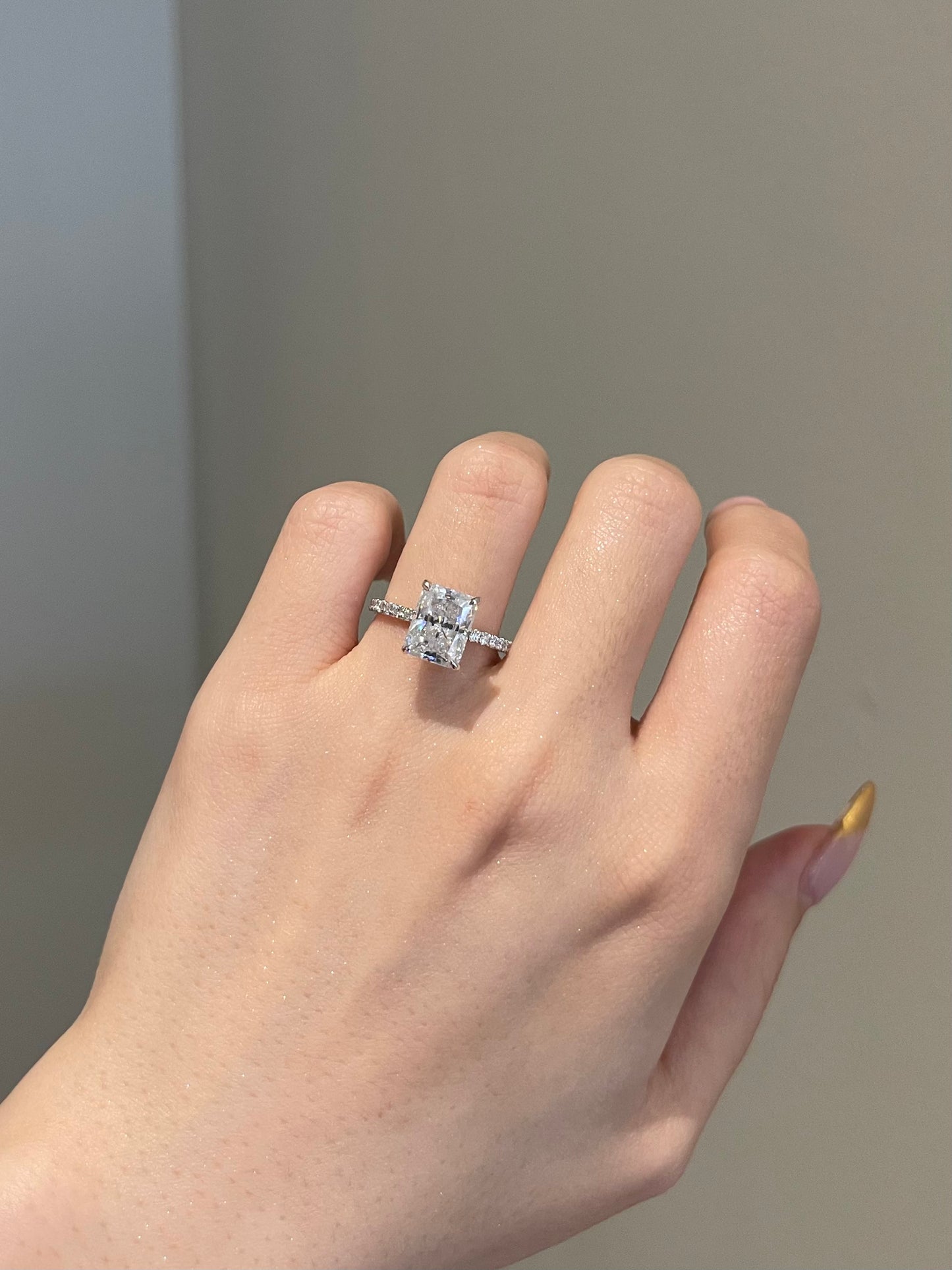 The Priscilla Ring, 3 Carat, Radiant, Brilliant