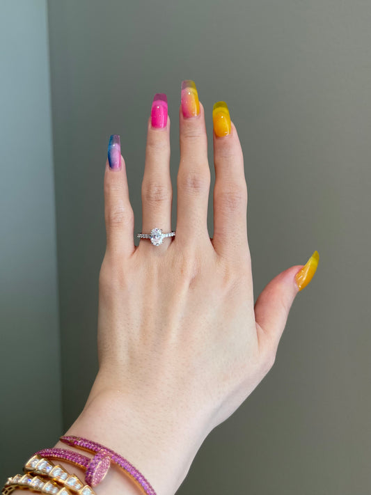 The Ellie Ring, 1.5 Carat, Oval, Brilliant