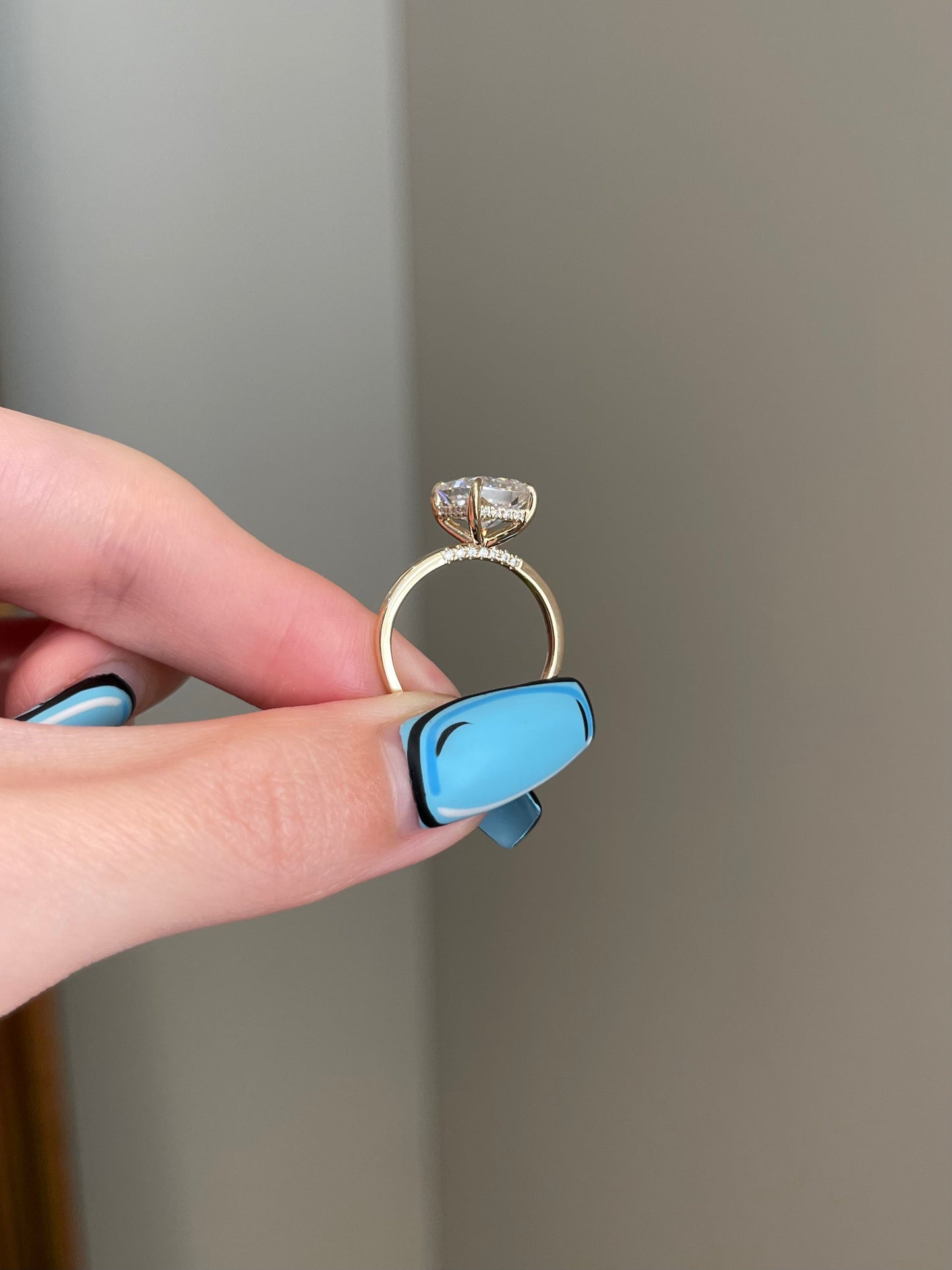 The Rheanna Ring, 3.2 Carat, Elongated Radiant, Crushed Ice