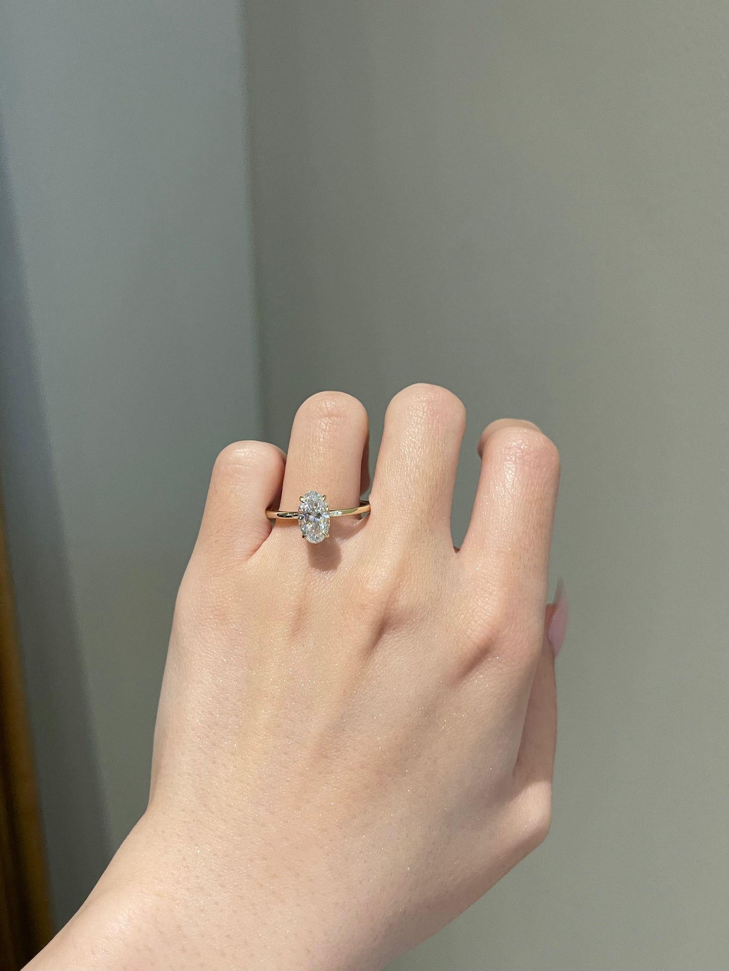 The Rheanna Ring, 2 Carat, Elongated Oval, Brilliant