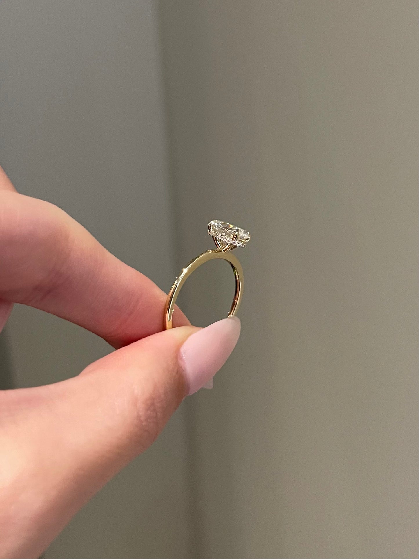 The Rheanna Ring, 2 Carat, Elongated Oval, Brilliant