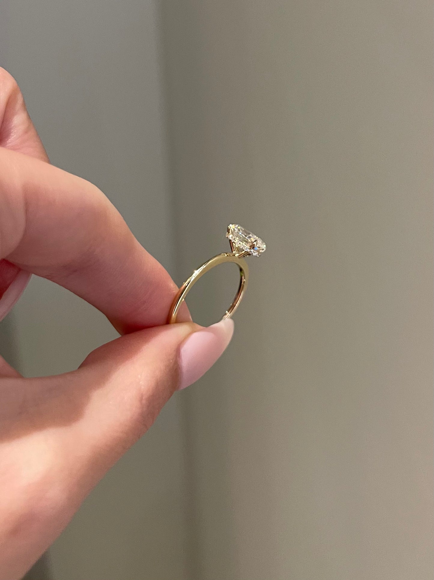 The Rheanna Ring, 2 Carat, Elongated Oval, Brilliant