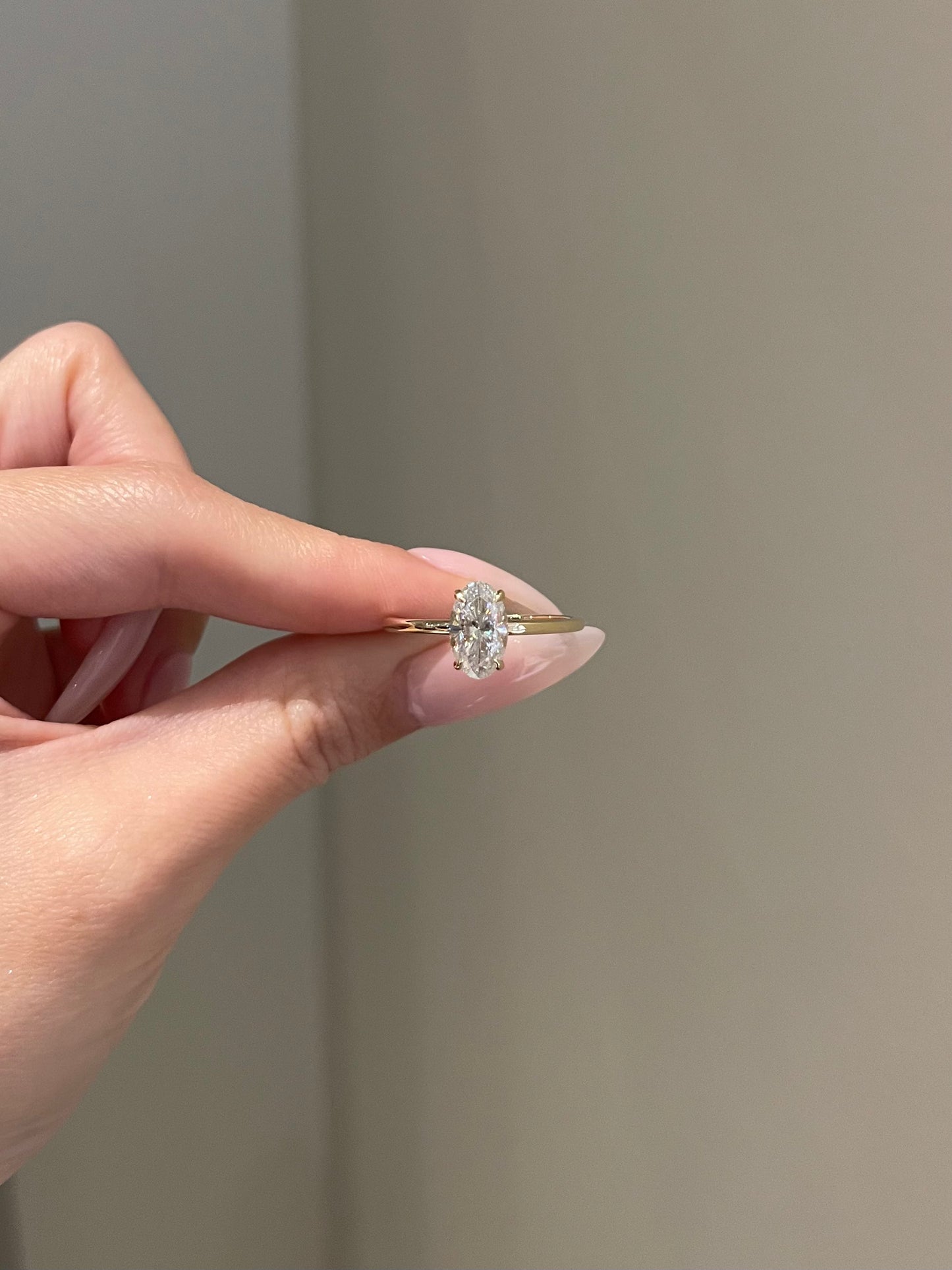 The Rheanna Ring, 2 Carat, Elongated Oval, Brilliant