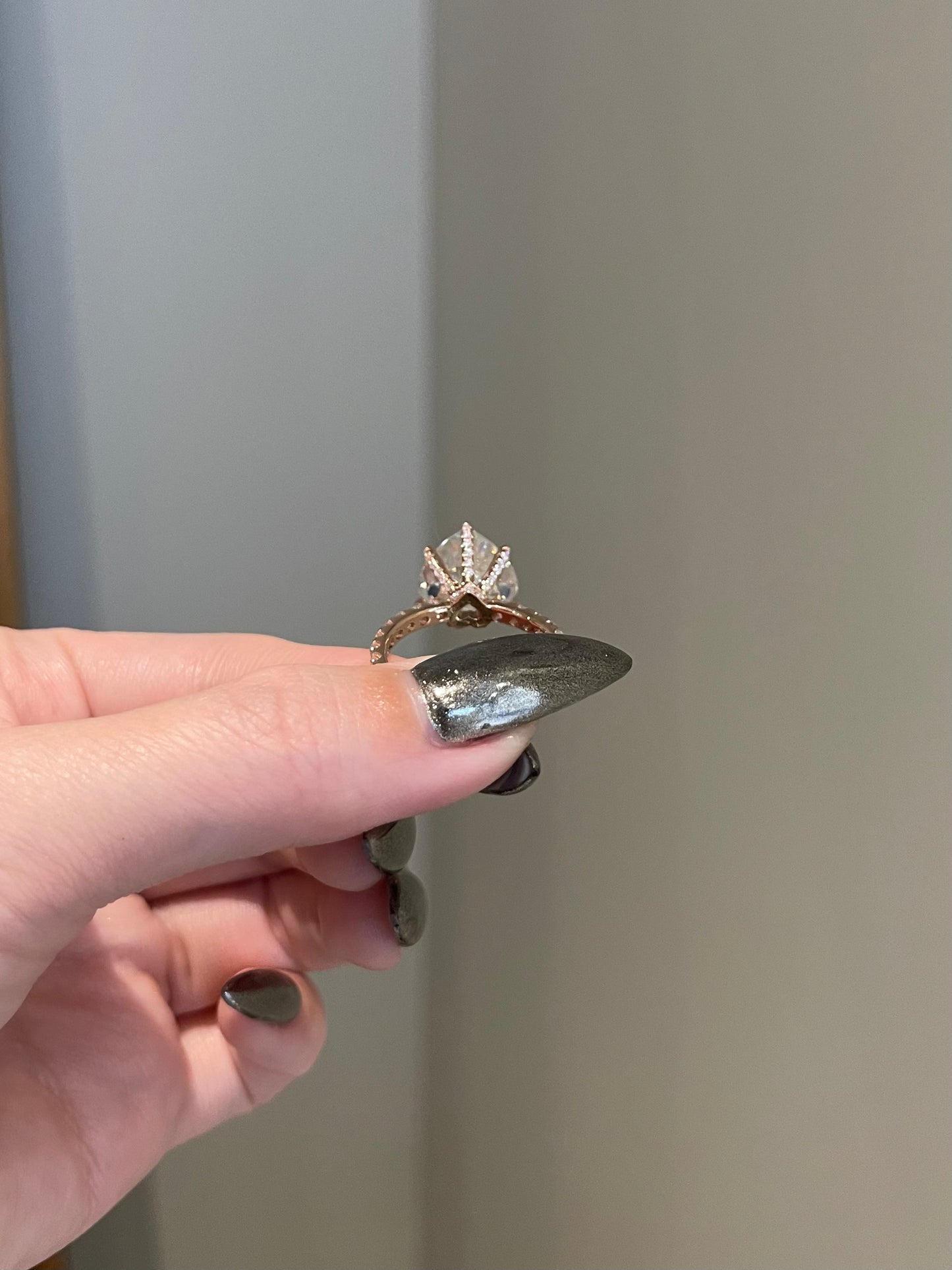 The Gaga Ring, 7 Carat, Heart, Crushed Ice
