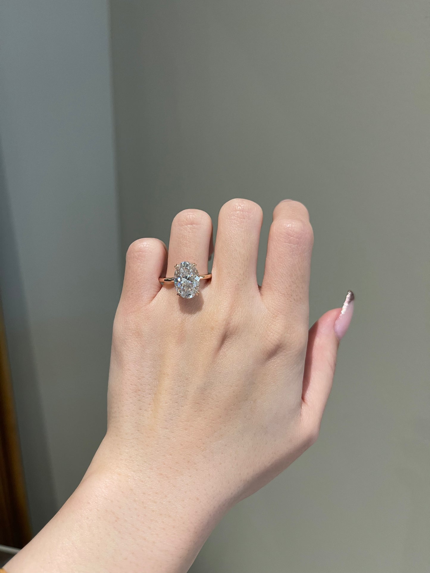The Hailey Ring, 5 Carat, Oval, Brilliant