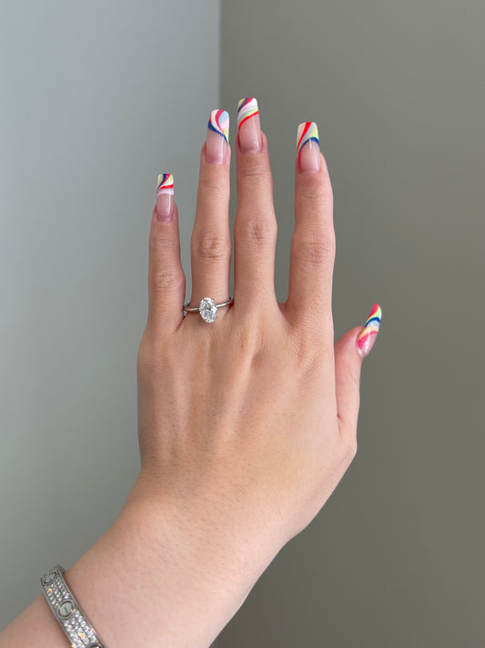 The Sandy Ring, 1.8 Carat, Oval, Brilliant