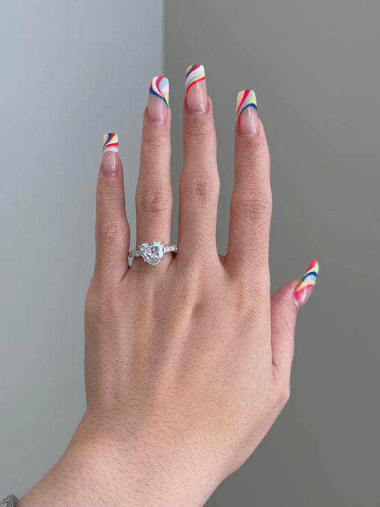 The Gaga Ring, 3 Carat, Heart, Brilliant