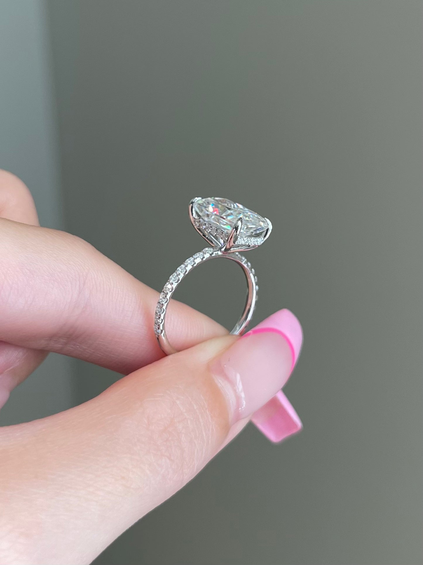 The Priscilla Ring, 4 Carat, Radiant, Crushed Ice