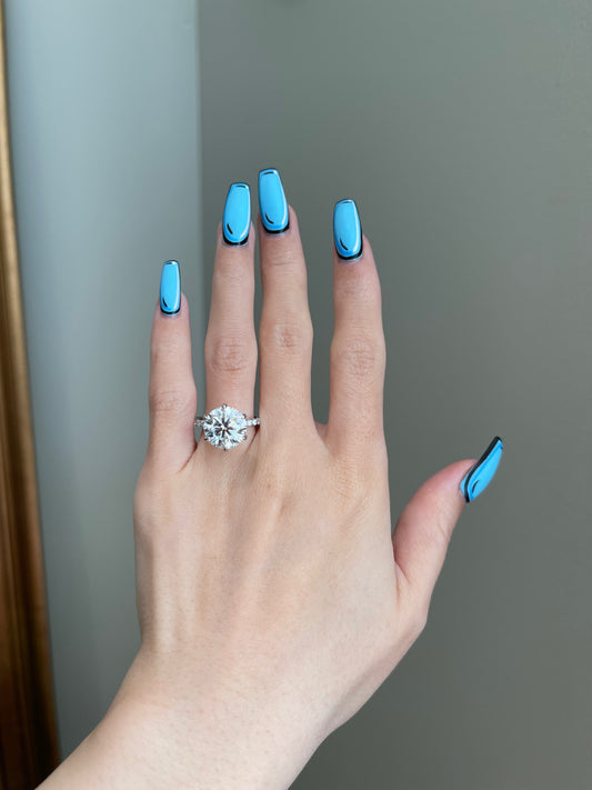 The Hazel Ring, 5 Carat, Round, Brilliant