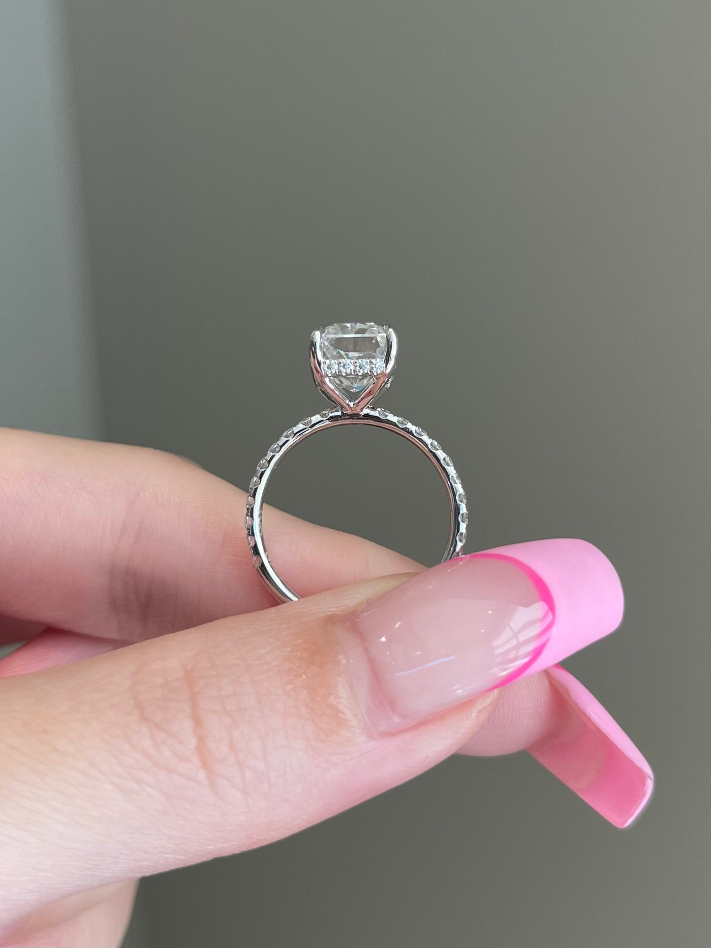The Priscilla Ring, 4 Carat, Radiant, Crushed Ice