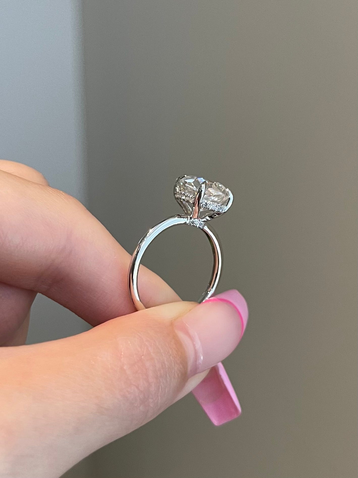 The Hailey Ring, 3 Carat, Pear, Crushed Ice