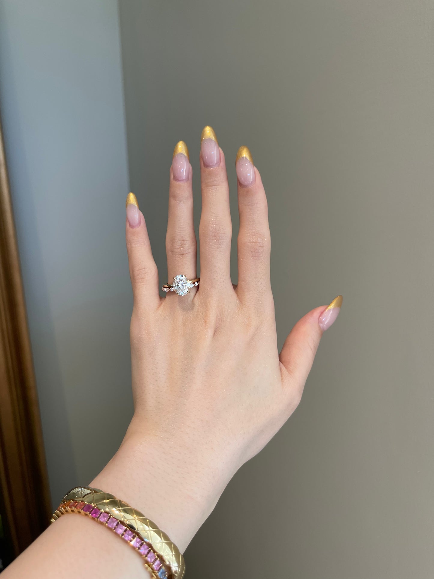 Marquise & Round Moissanite Eternity Band