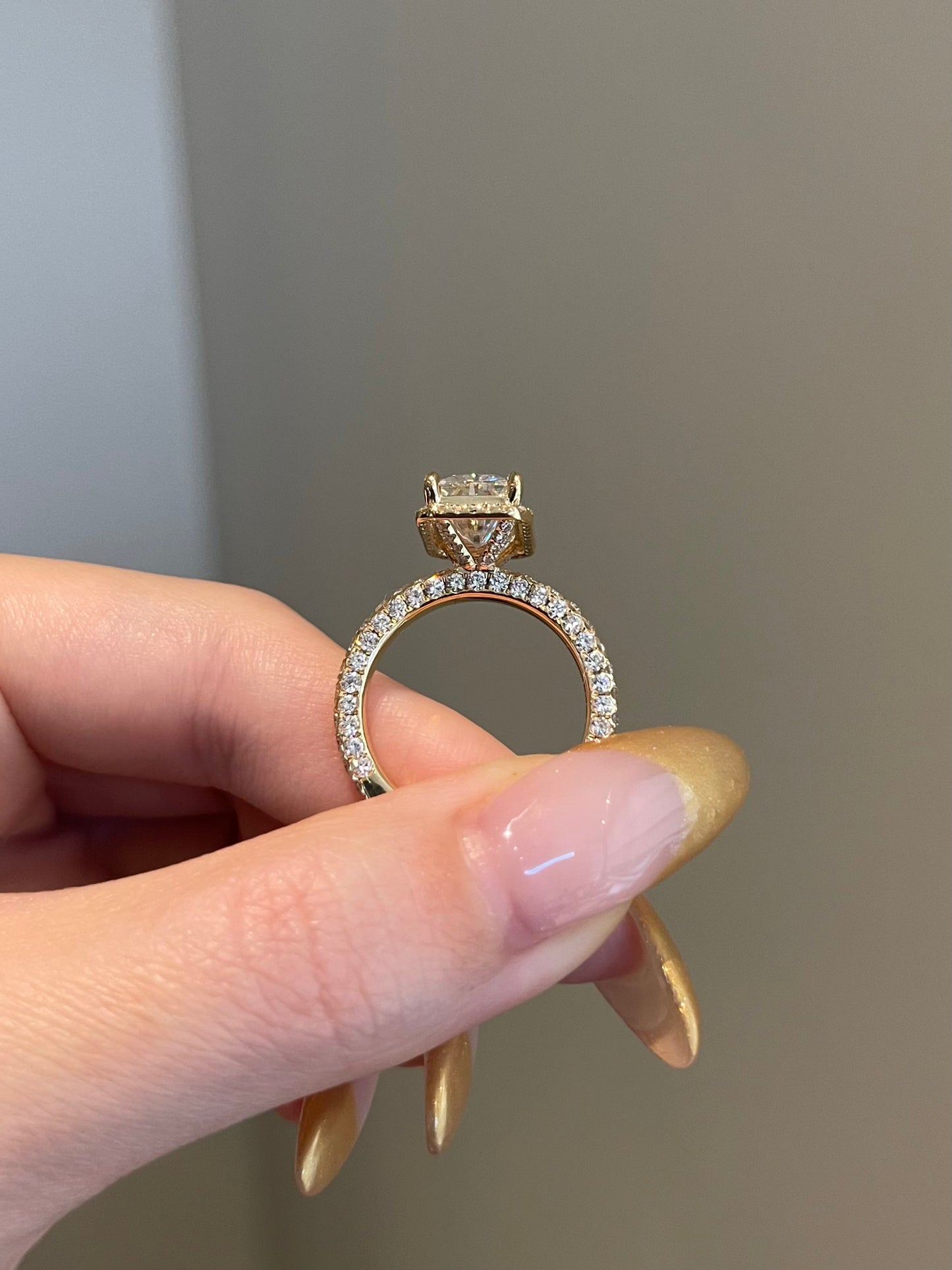 The Myra Ring, 4 Carat, Radiant, Brilliant