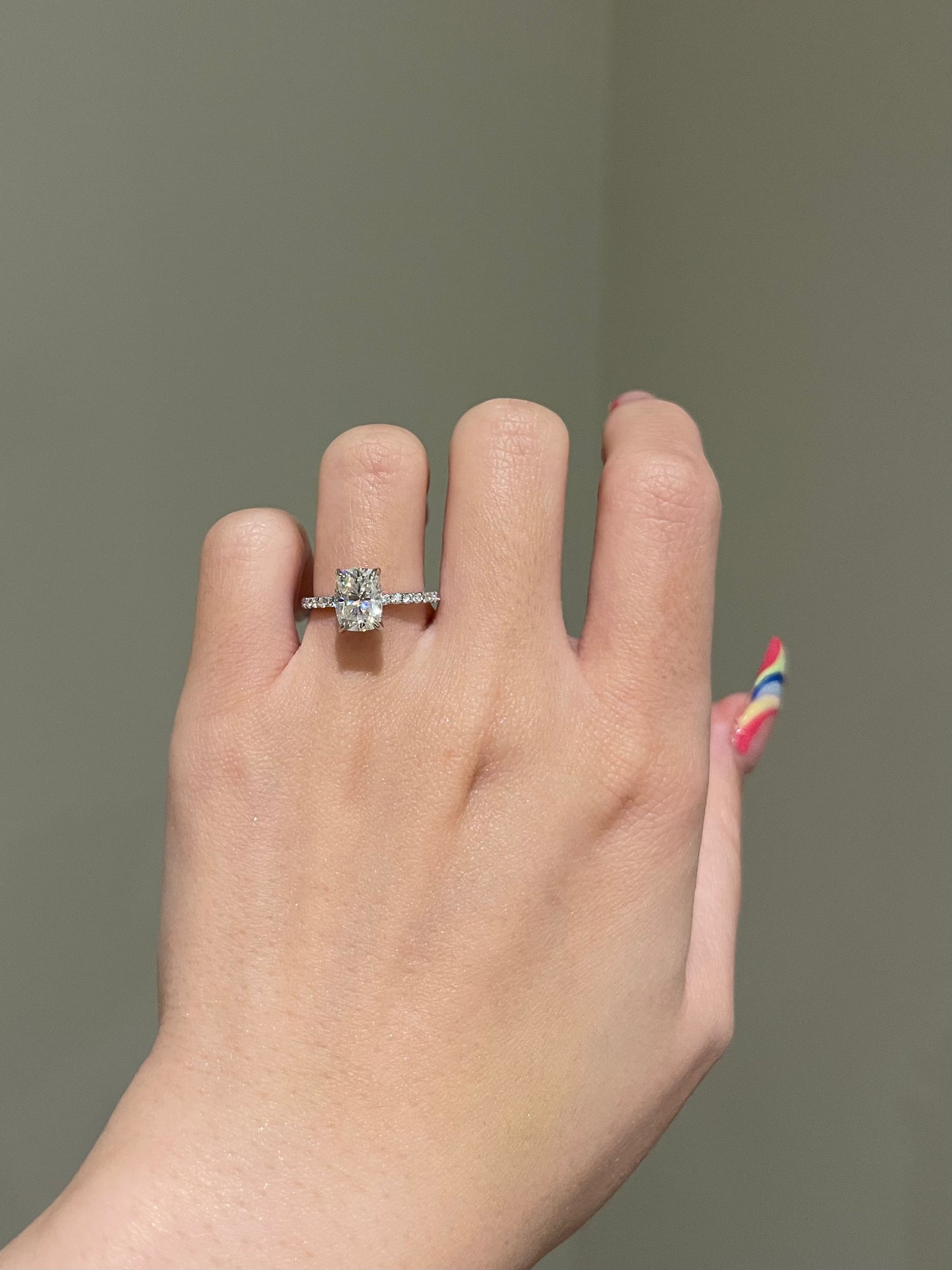 The Priscilla Ring, 2 Carat, Elongated , Brilliant