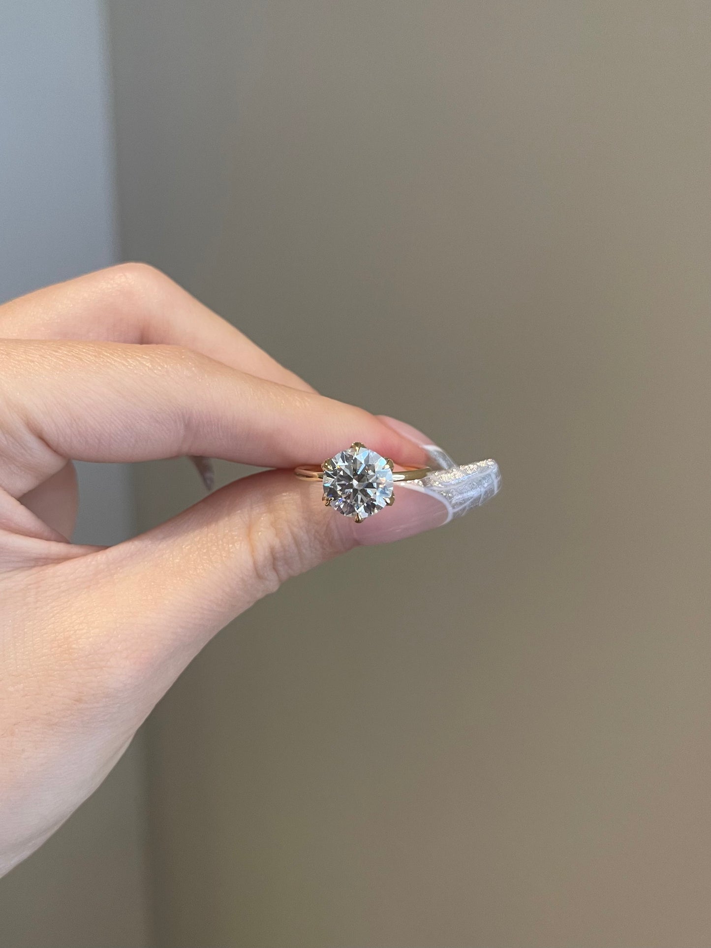 The Lydia Ring, 3 Carat, Round, Brilliant