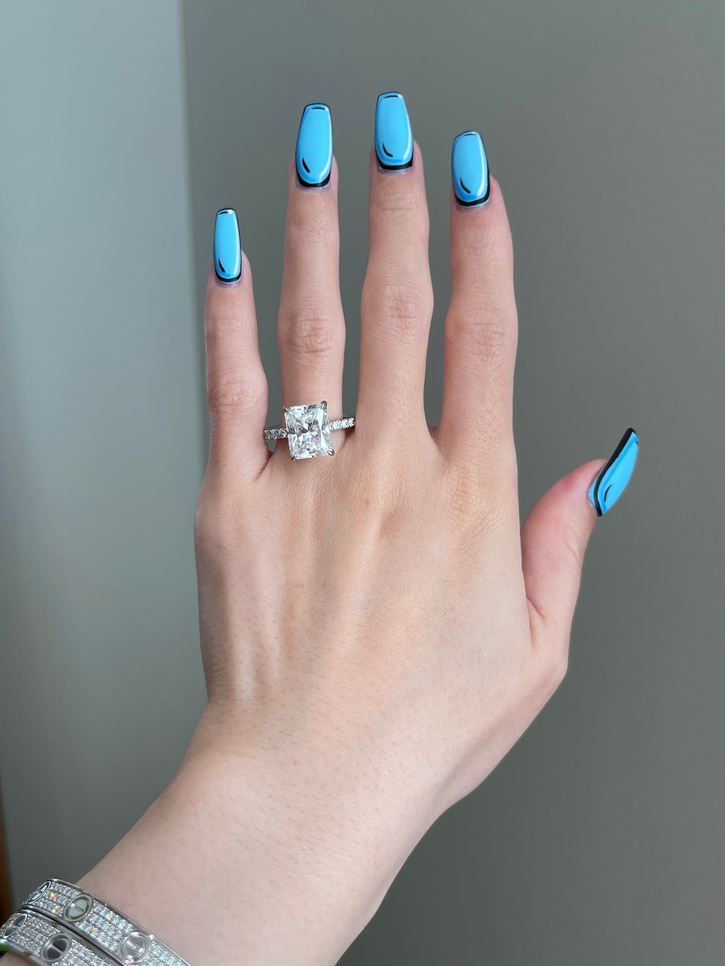 The Lydia Ring, 5 Carat, Radiant, Brilliant