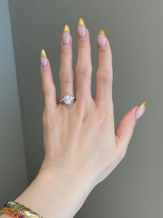 The Alexa Ring, 3 Carat, Cushion, Brilliant