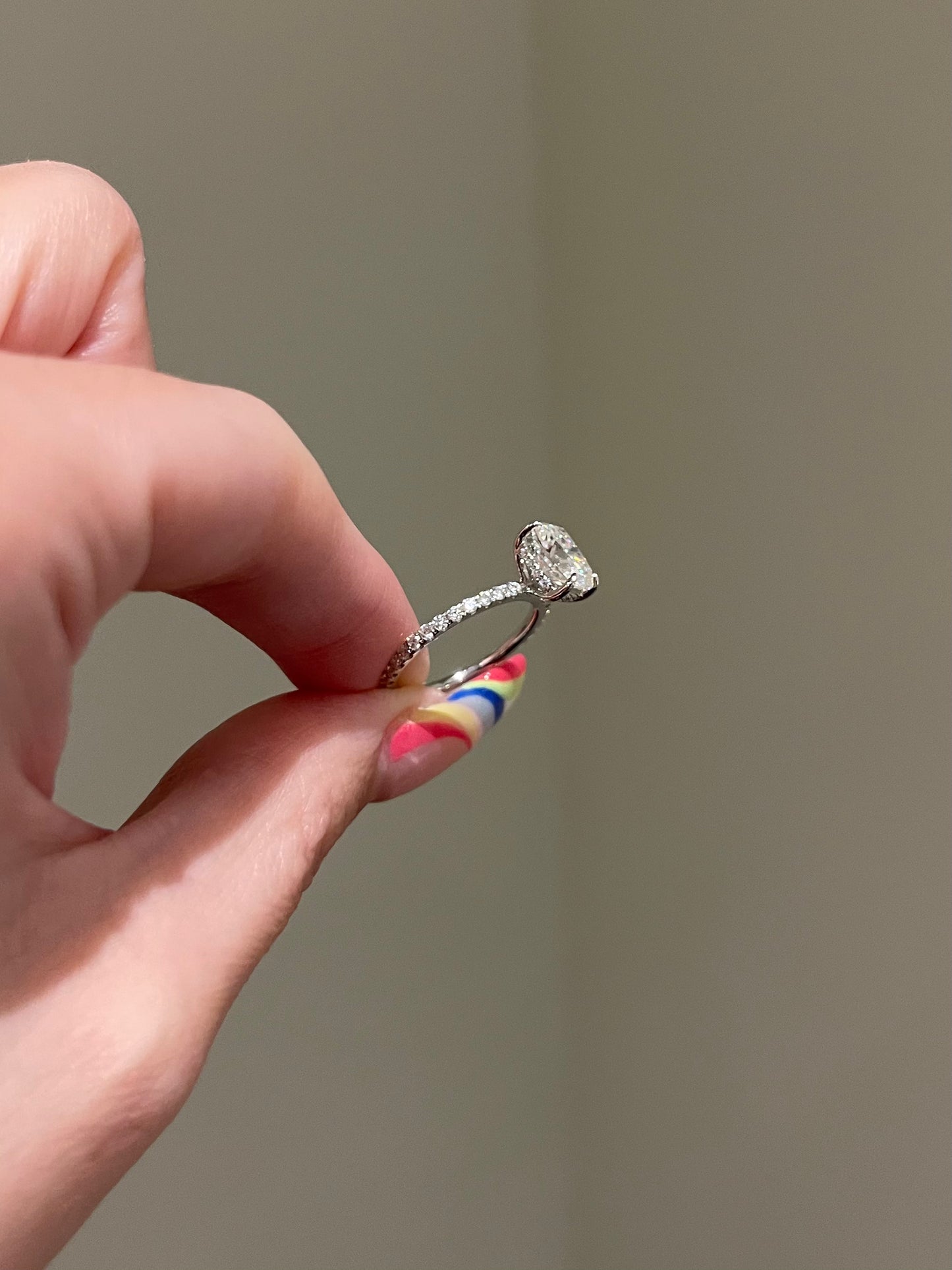 The Priscilla Ring, 2 Carat, Elongated , Brilliant