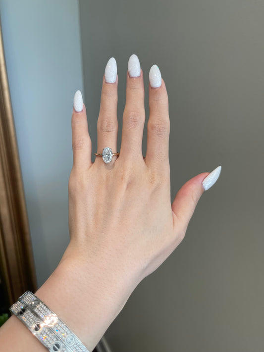 The Rheanna Ring, 3 Carat, Oval, Brilliant
