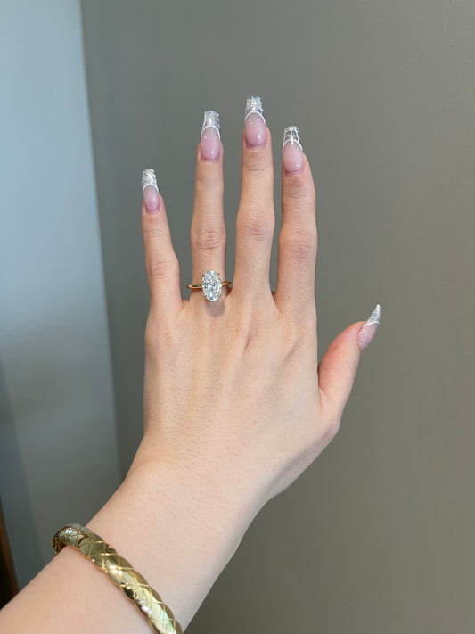 The Rheanna Ring, 4 Carat, Oval, Brilliant