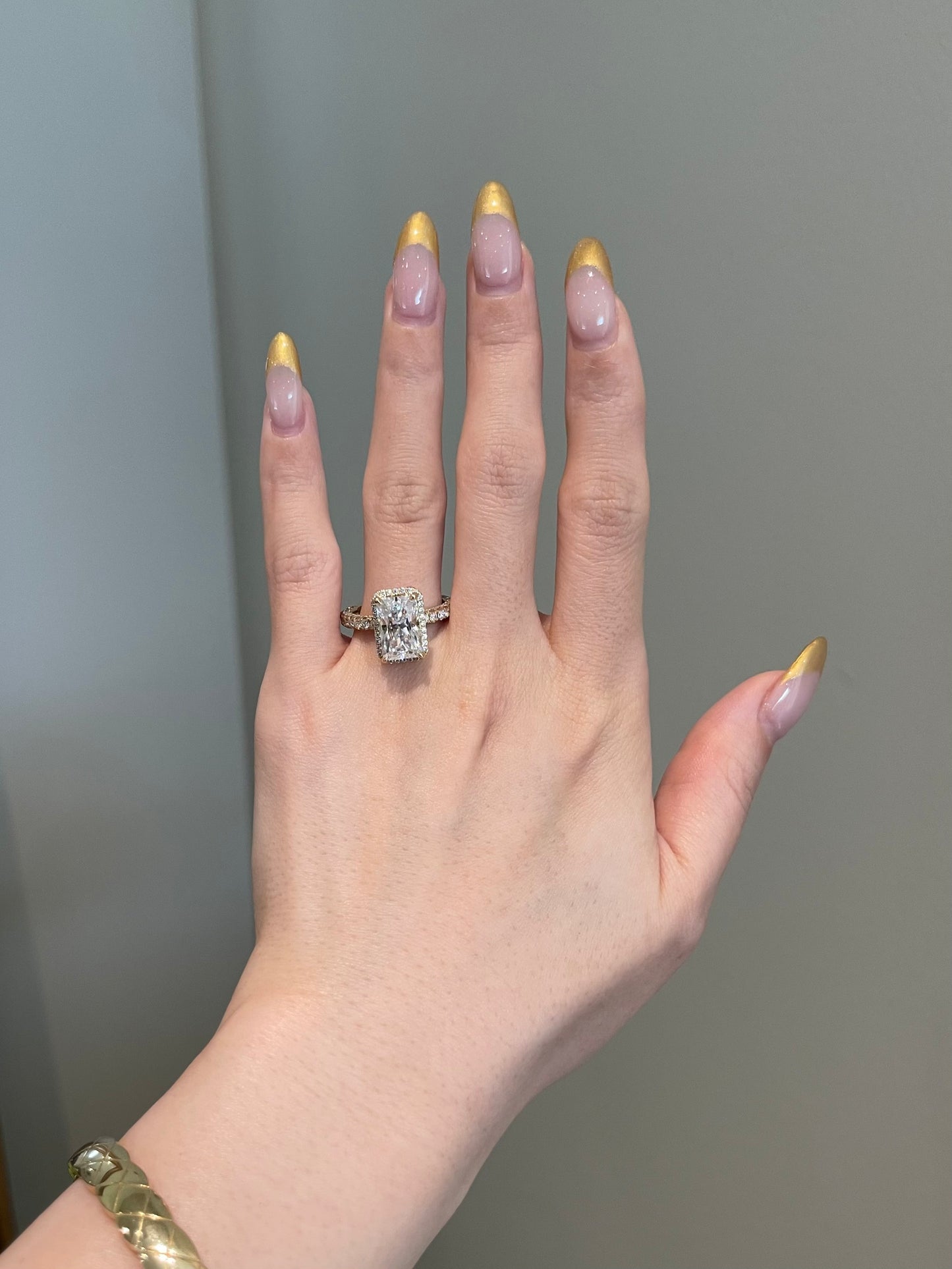 The Myra Ring, 4 Carat, Radiant, Brilliant