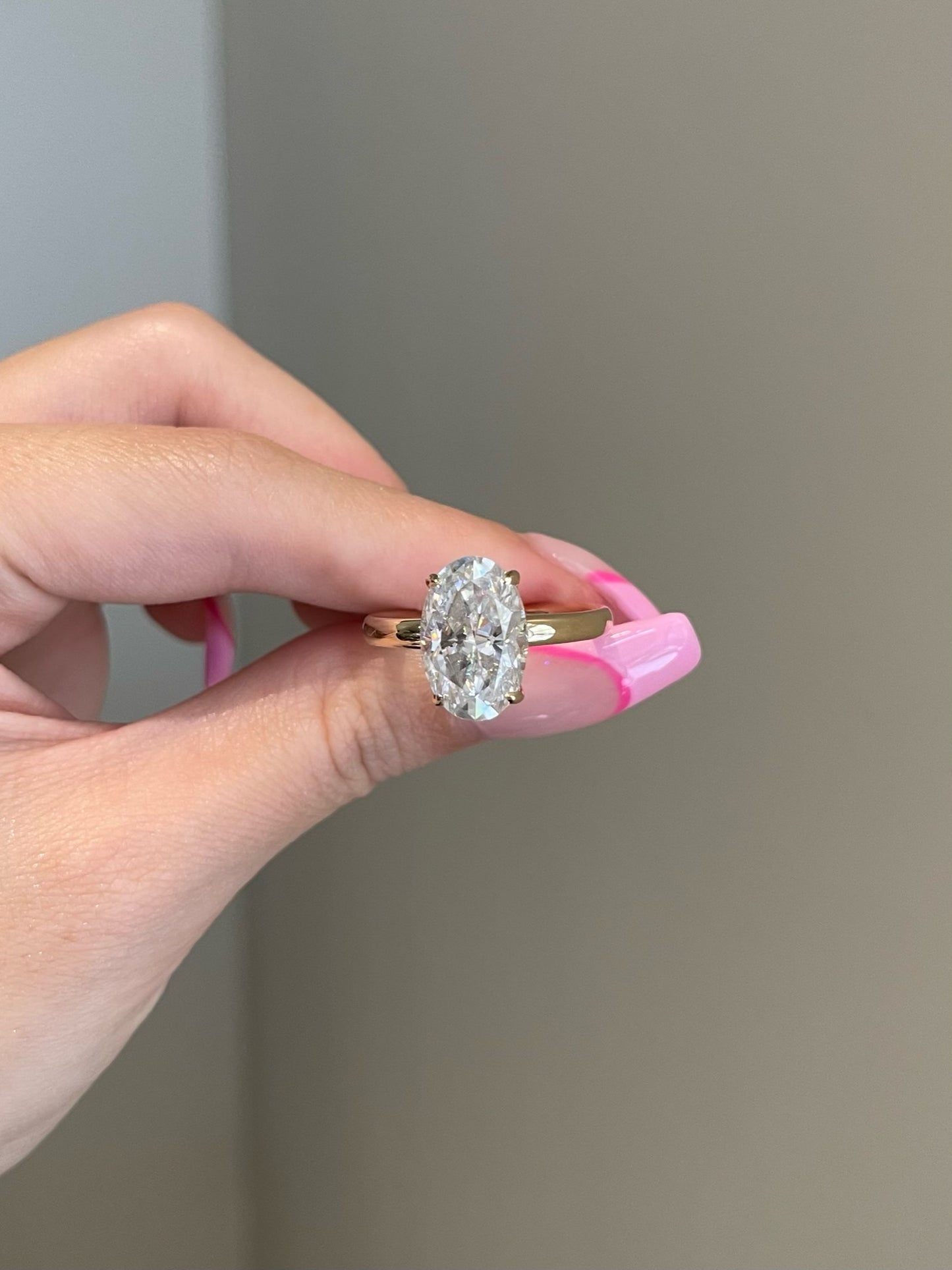The Savannah Ring, 7 Carat, Oval, Crushed Ice Hybrid