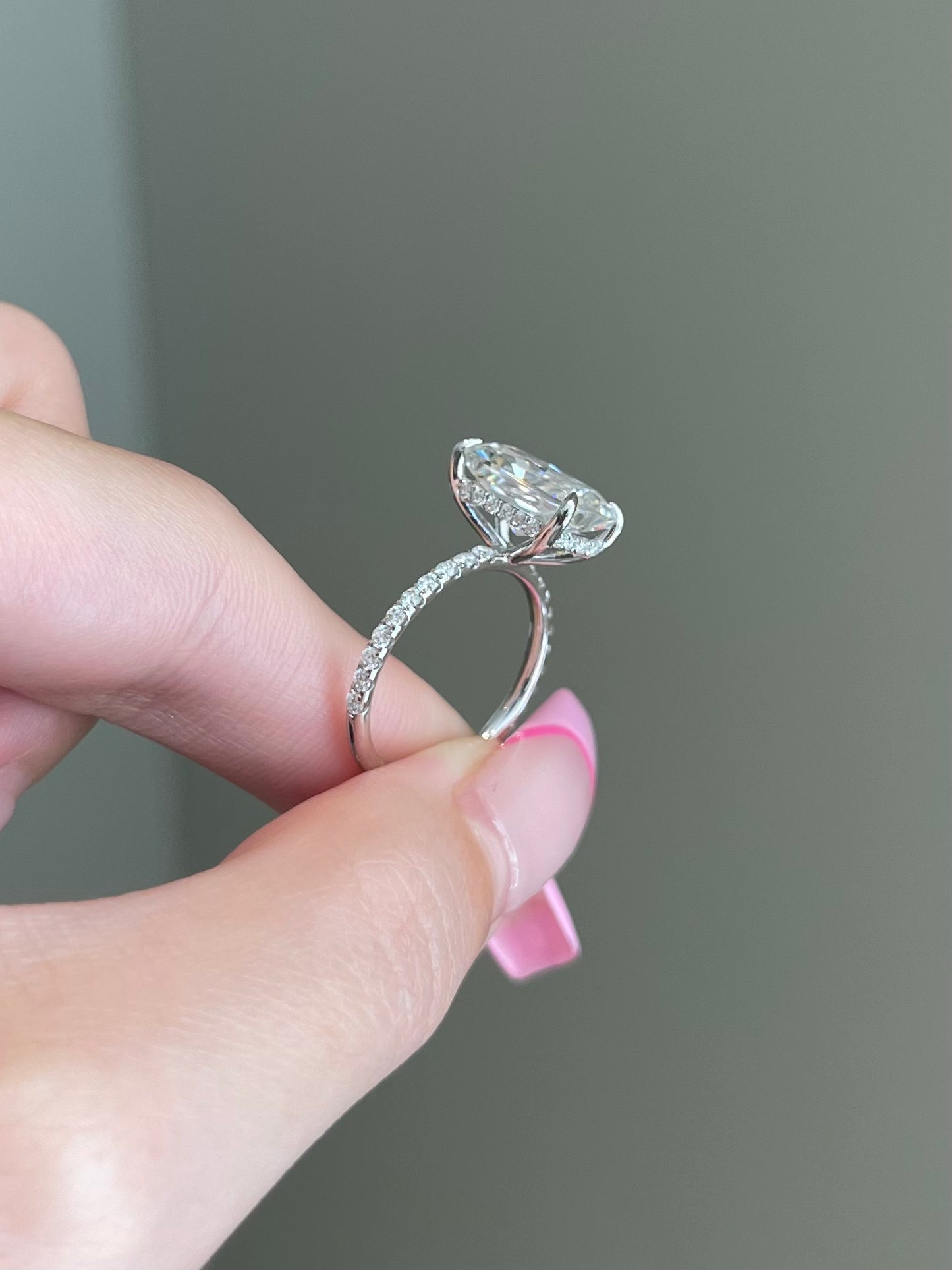 The Priscilla Ring, 4 Carat, Radiant, Crushed Ice