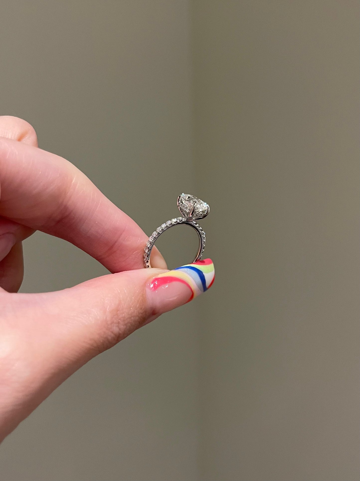 The Priscilla Ring, 2 Carat, Elongated , Brilliant