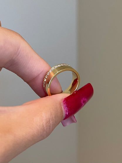 Wedding Band, Lab Diamond in Gold/Platinum, 5.5mm