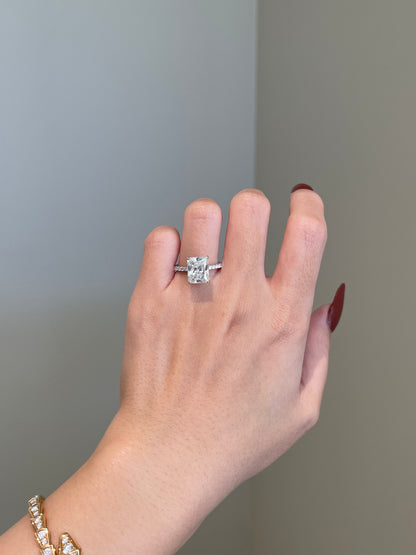The Priscilla Ring, 4 Carat, Radiant, Brilliant