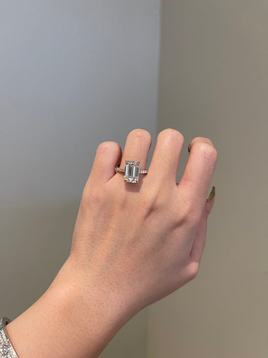 The Priscilla Ring, 5 Carat, Emerald, Step Cut