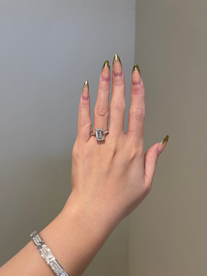 The Ellie Ring, 5 Carat, Emerald, Step