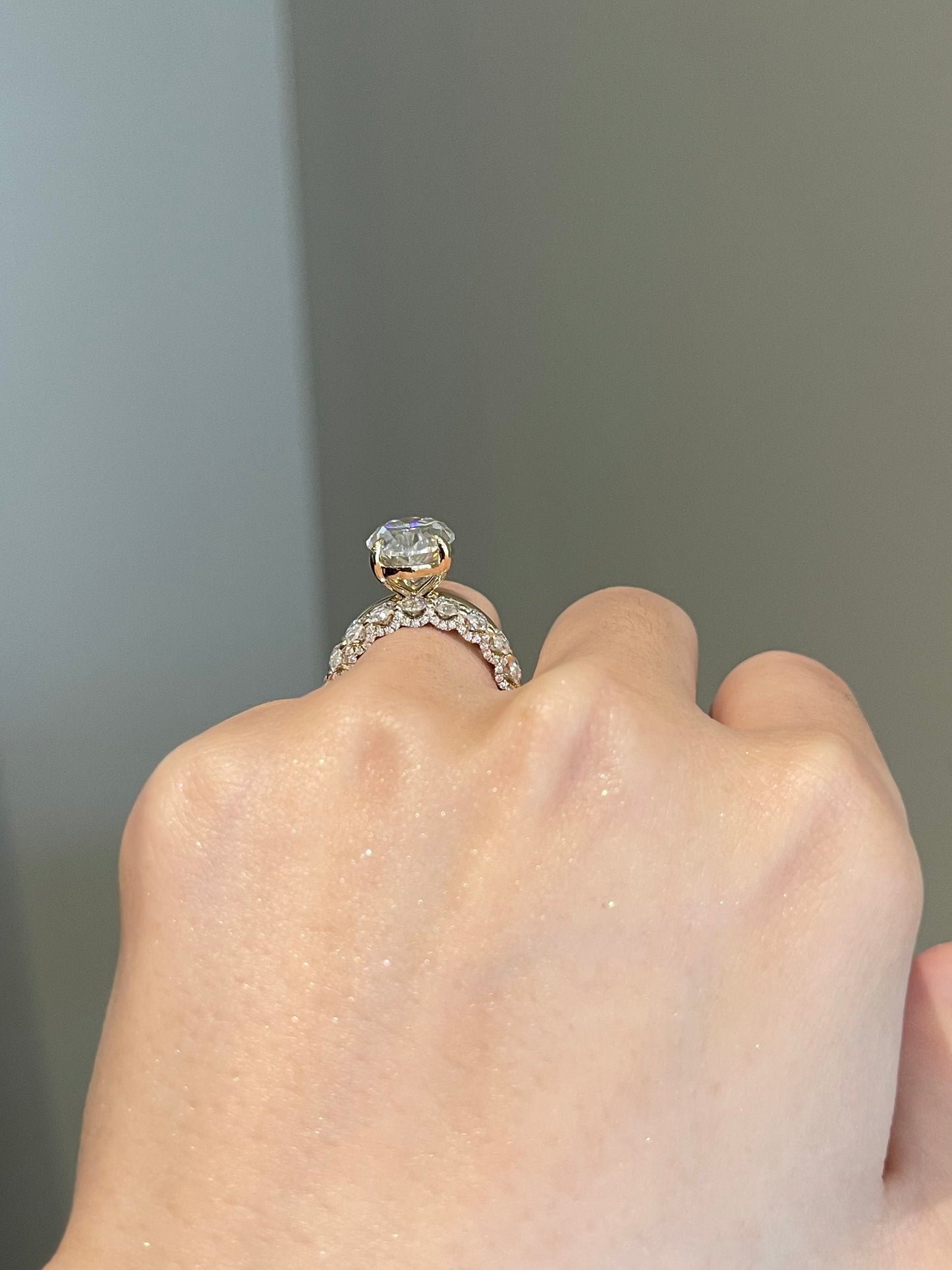 The Savannah Ring, 7 Carat, Oval, Crushed Ice Hybrid