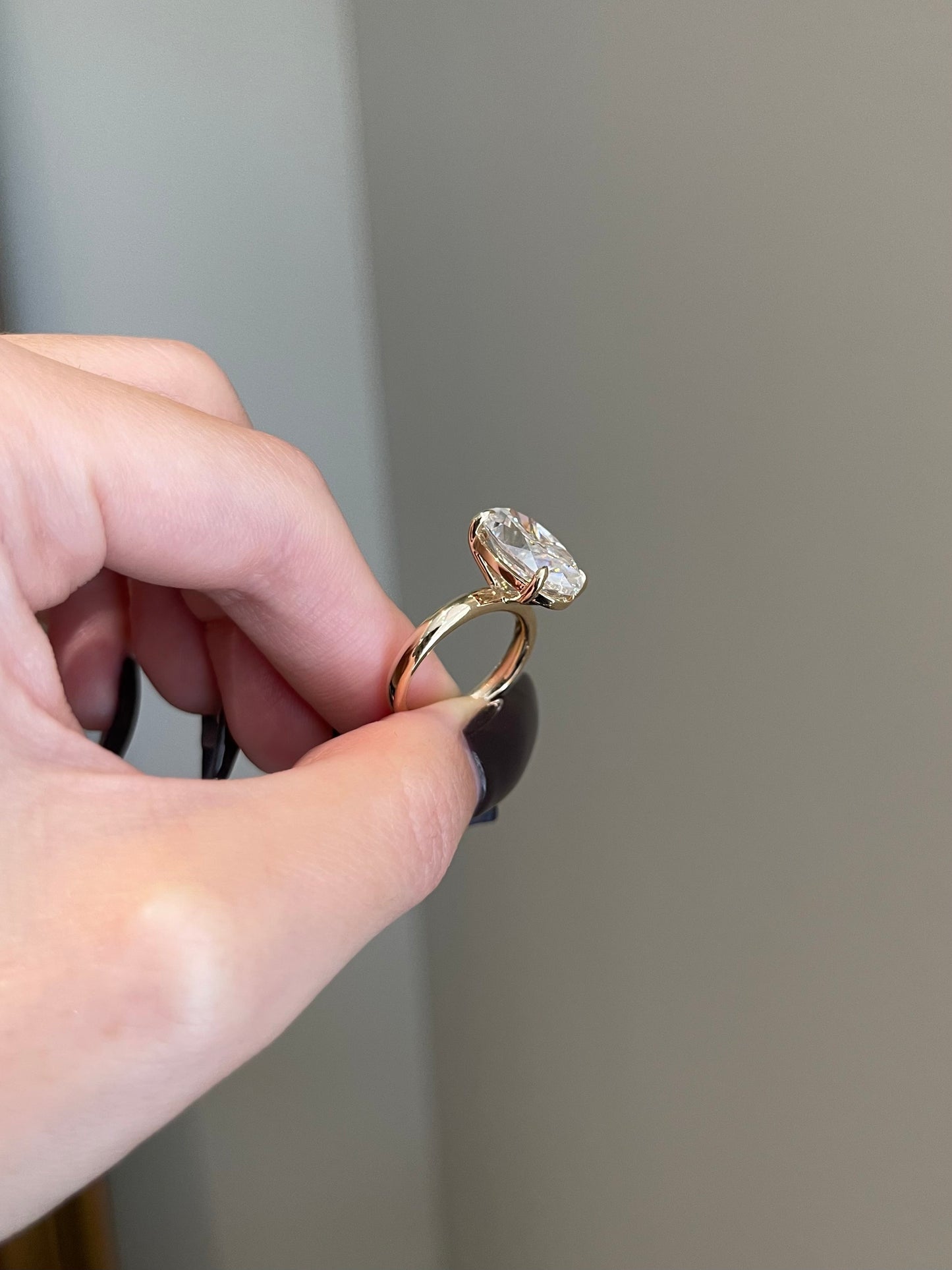 The Savannah Ring, 7 Carat, Oval, Crushed Ice Hybrid
